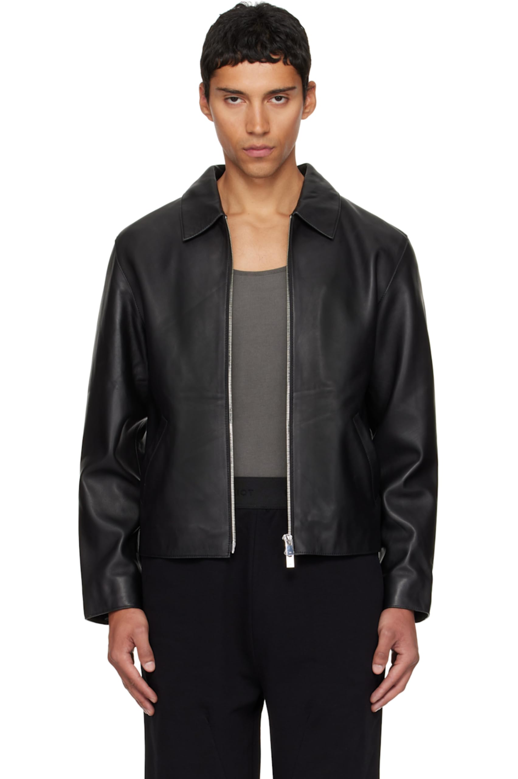 Buy EXOTIX Faux Leather Oversized Coach Jacket | Stylish Polo